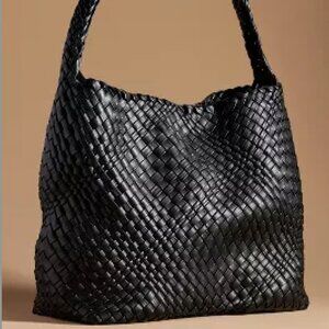 Anthropologie Blythe Woven Bag Black